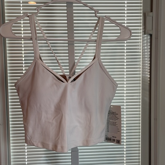 NWT Lululemon Align Strappy Ribbed Tank Top Sz 6 A B White
